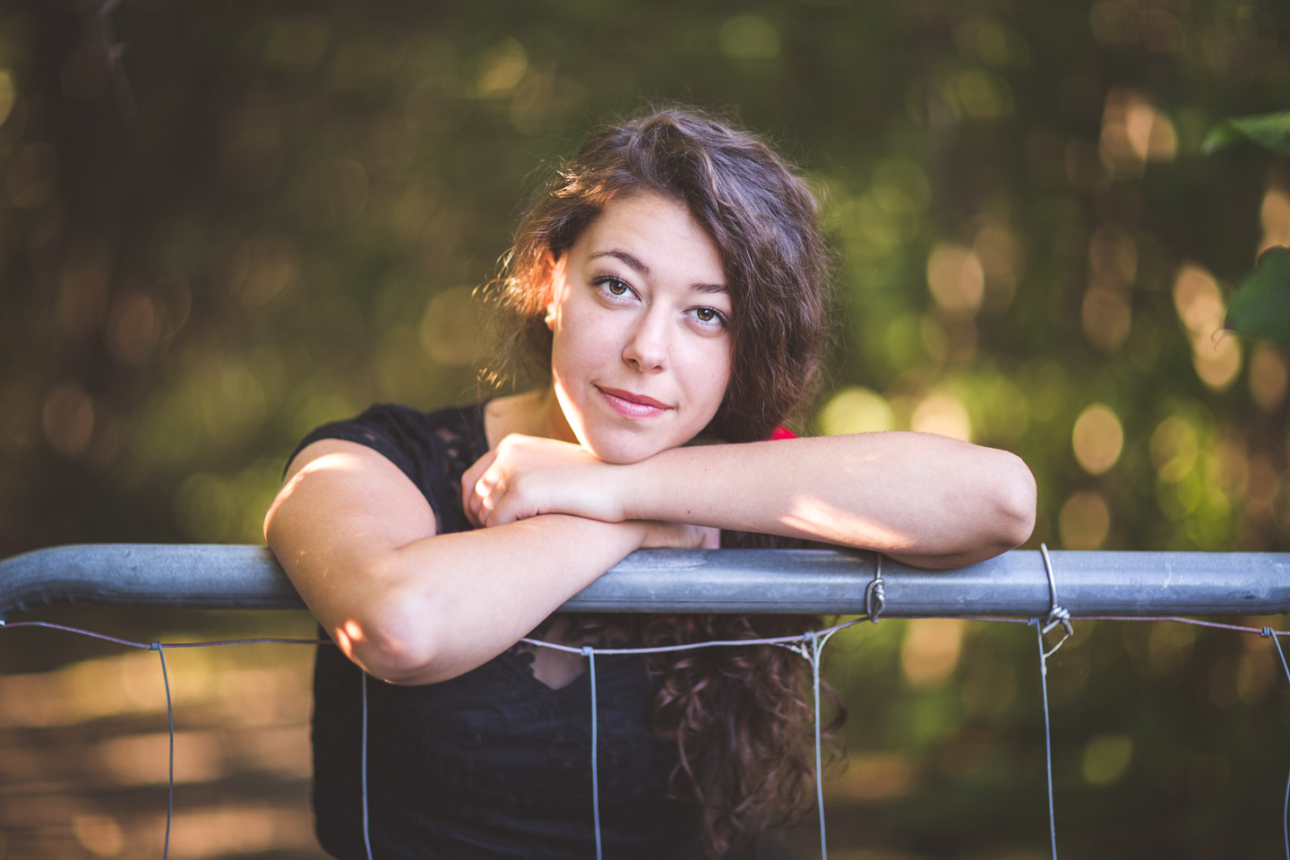 Senior-Portrait-Orion-Oaks-Lake-Orion-Michigan-Fence